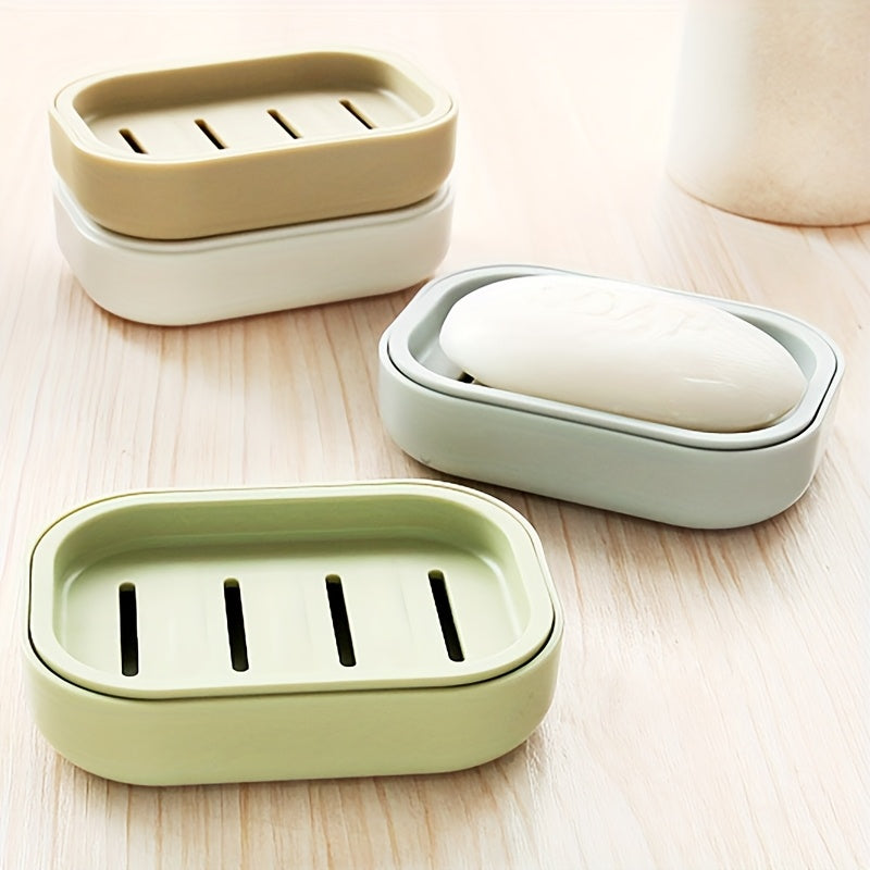 Caja de jabón multifuncional con drenaje automático, fácil de limpiar, ideal para baño y cocina