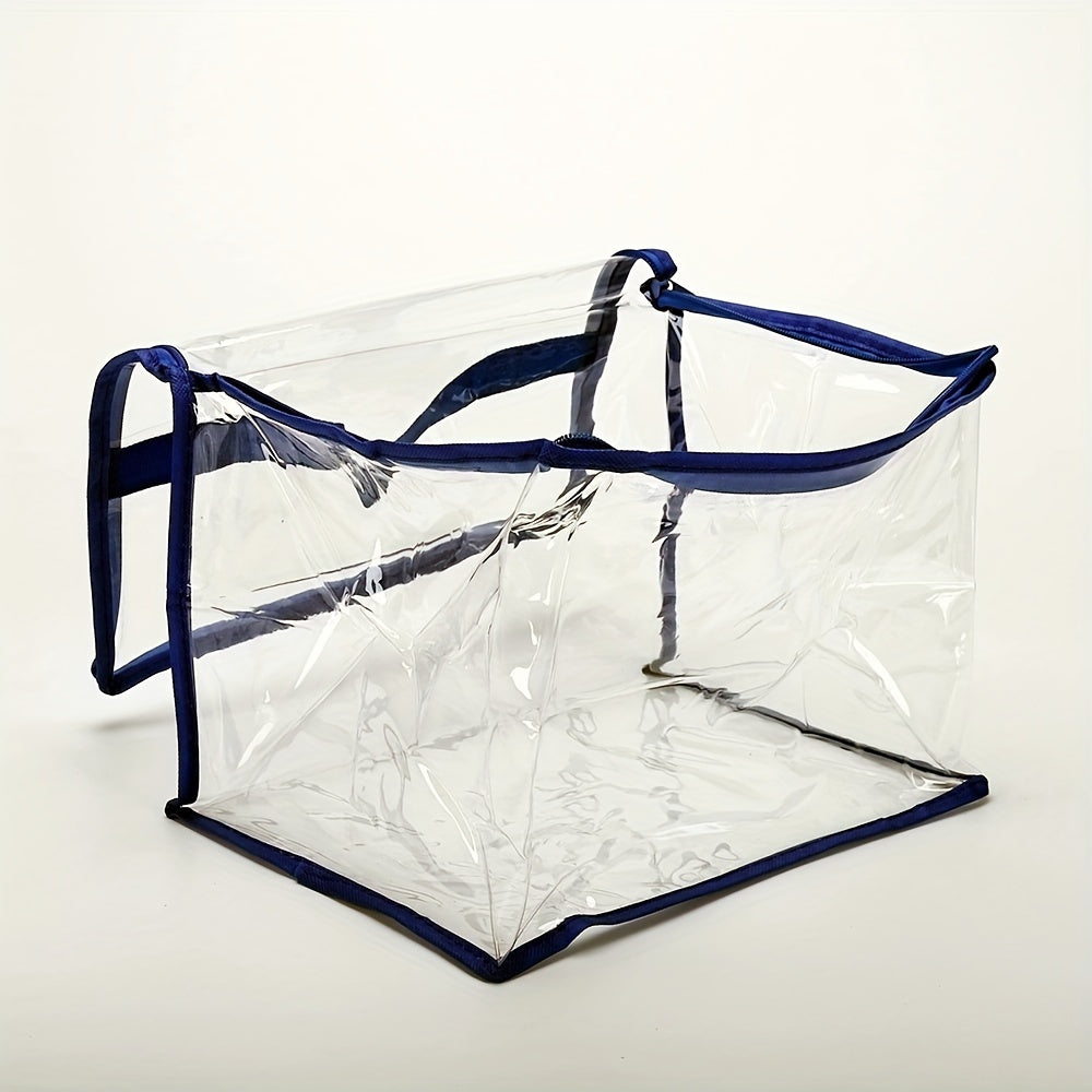 Bolsa De Almacenamiento De Edredón De PVC Transparente, Cubo De Embalaje De Ropa De Cama Transparente, Organizador De Almohada De Manta A Prueba De Polvo