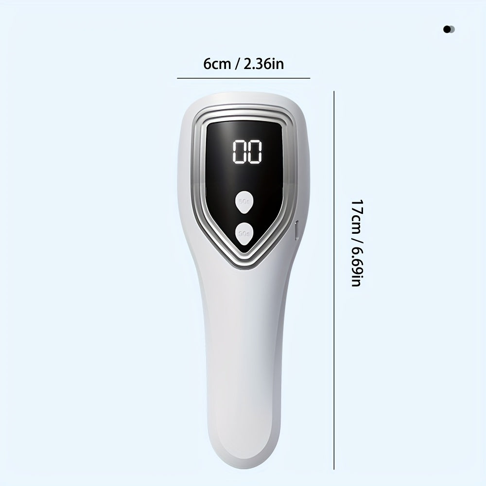 Linterna Portátil para Uñas con Temporizador LCD - Modo Doble 60s/90s, Secador de Gel LED con Carga Rápida USB, Compatible con Todos los Esmaltes y Diseños de Arte en Uñas, Estilo Compacto, Construcción Duradera, Plástico de Alta Calidad, Ideal para Mani