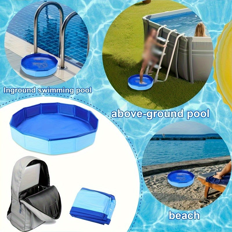 Bañera Portátil Plegable para Pies - Diseño de PVC Resistente con Relleno Rápido y Abertura Superior, Ligera para Piscinas Elevadas, Jacuzzis y Spas - Sin Necesidad de Electricidad, Fácil Almacenaje y Limpieza, Material de Alta Calidad