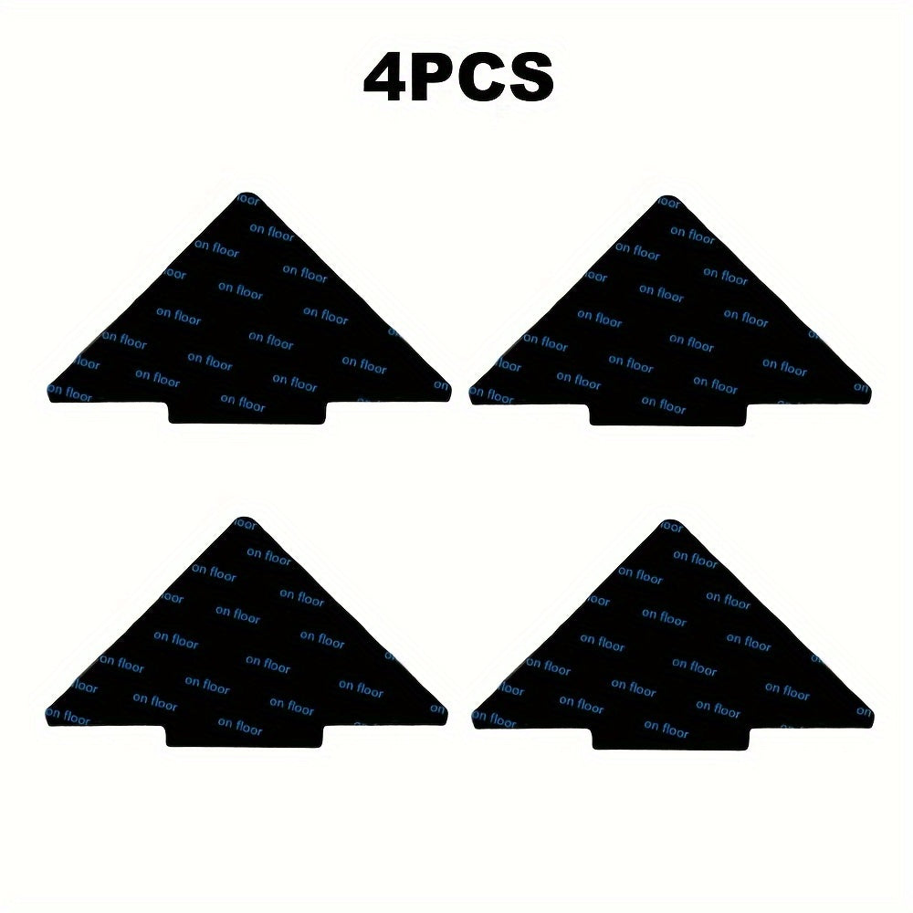 4/12/20pcs Pegatinas De Agarre En Forma De Árbol, Cintas Antideslizantes Para Pisos De Madera Y Baldosas, Cintas Reutilizables Y Lavables Para Alfombras De Área, Para Uso Doméstico