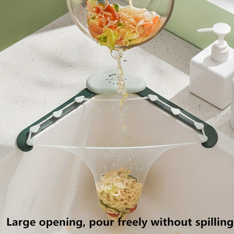 Cestillo triangular para desagüe de fregadero de cocina de 51 piezas, colgante, de malla, para lavado de platos, almacenamiento de piscina, colador para arroz sobrante y basura, rejilla de desagüe.