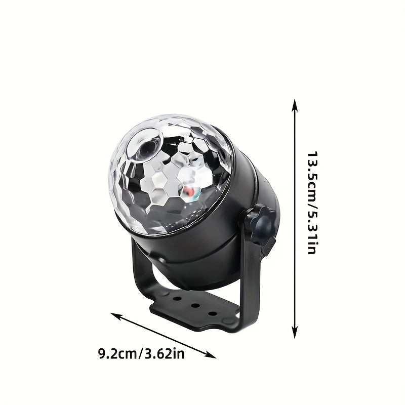 Linterna de discoteca DJ, lámpara para fiestas, foco giratorio RGB, decoración ambiental con cambio de colores mágico, alimentada por USB, ideal para bodas, clubes, Halloween, cumpleaños y eventos, mejor iluminación navideña