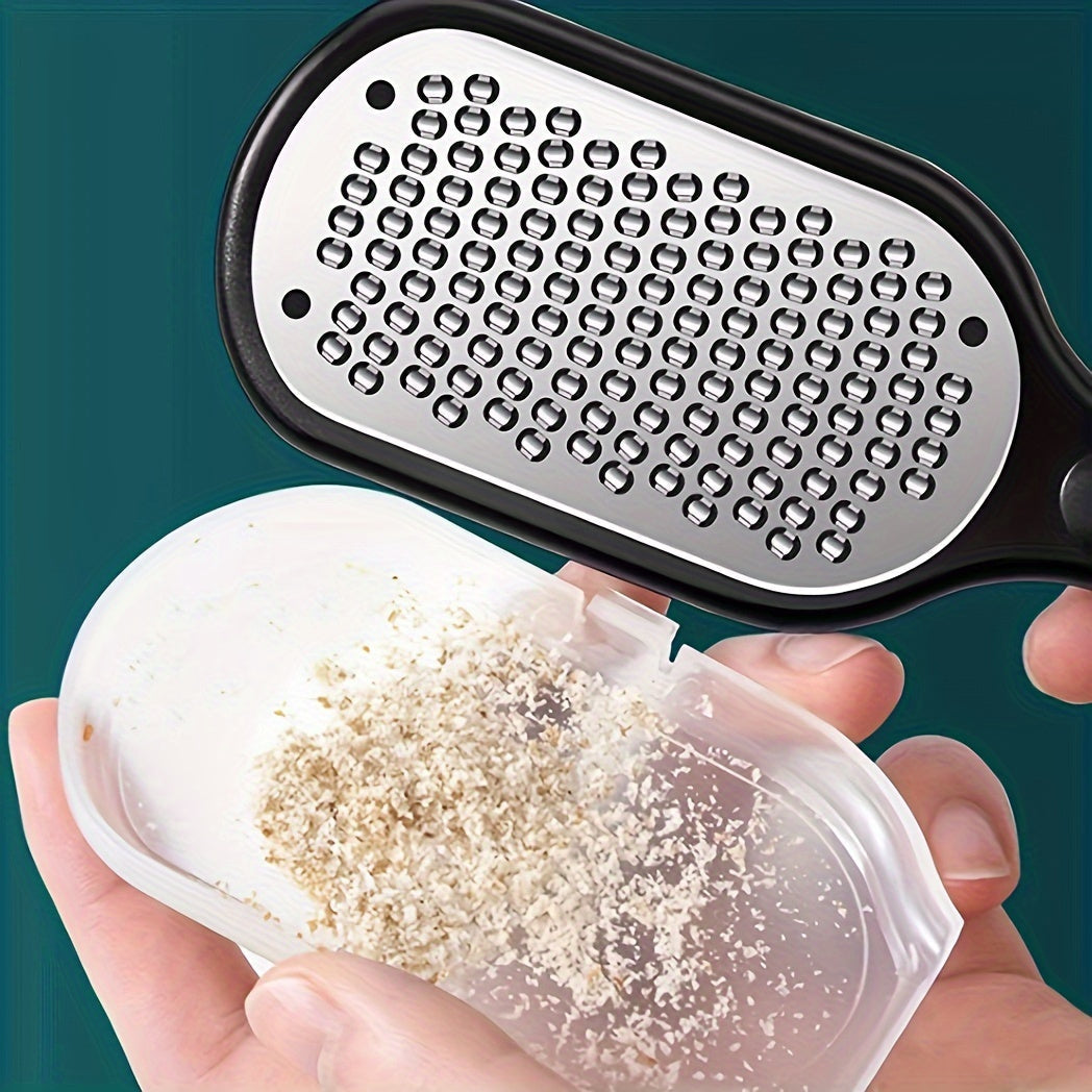 Limpiador Profesional de Pies de Acero Inoxidable con Protector Antisalpicaduras y Mango Antióxido - Herramienta SPA para Pedicura en Casa, Grado Salón con Empuñadura Ergonómica, Sin Necesidad de Batería