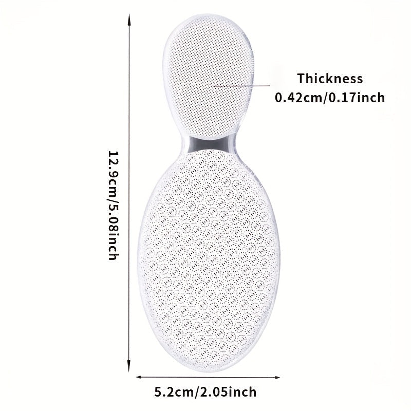 Lima de vidrio nano de doble cara - Herramienta profesional para pedicura, elimina piel muerta y callos, reutilizable y lavable para talones agrietados, pies suaves rápidamente en casa, cuidado de pies | Exfoliación suave | Acabado brillante, esenciales