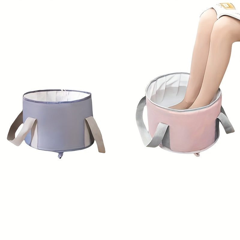 Baño de pies plegable y portátil, no requiere energía, material PEVA, sin olores, adecuado para el cuidado en casa y viajes, experiencia de relajación total para hombres y mujeres.
