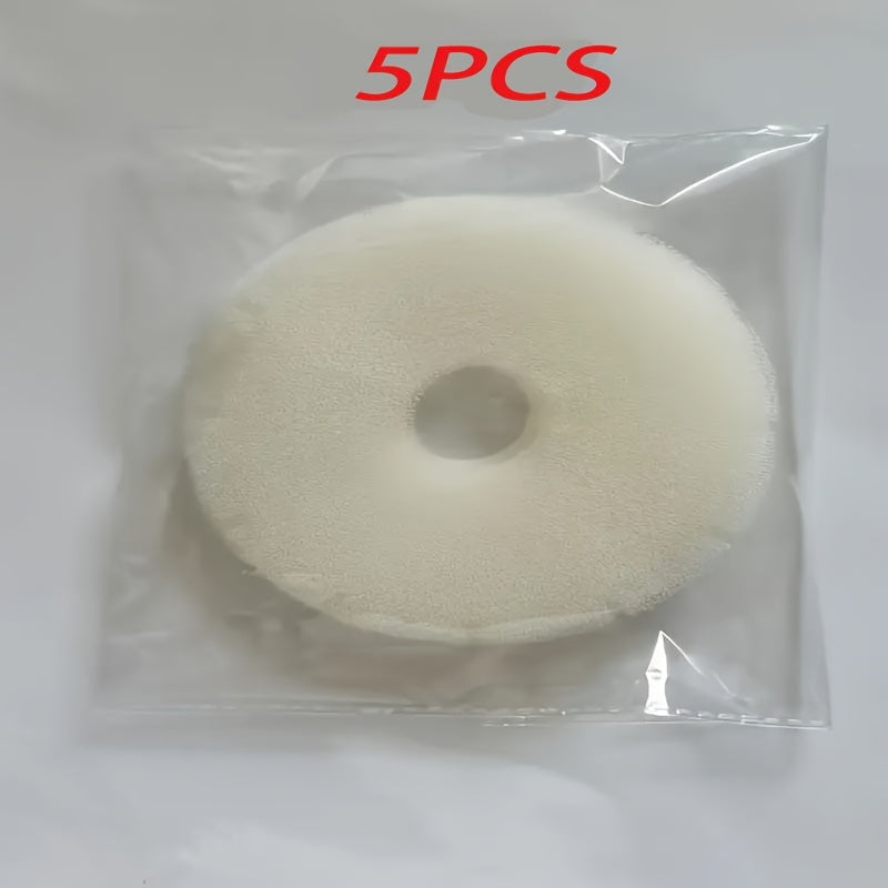 Cenicero redondo de plástico perfumado de 3/5/8 unidades con almohadilla de filtro, purificador de aire sin humo, material PP, no requiere electricidad.