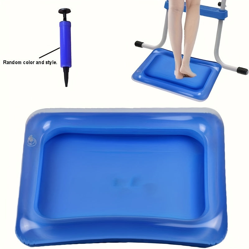 2 Piezas de Bañera Inflable Cuadrada para Piscina, Spa Portátil para Pies, Escalón y Set de Pedicura para Limpieza de Piscinas