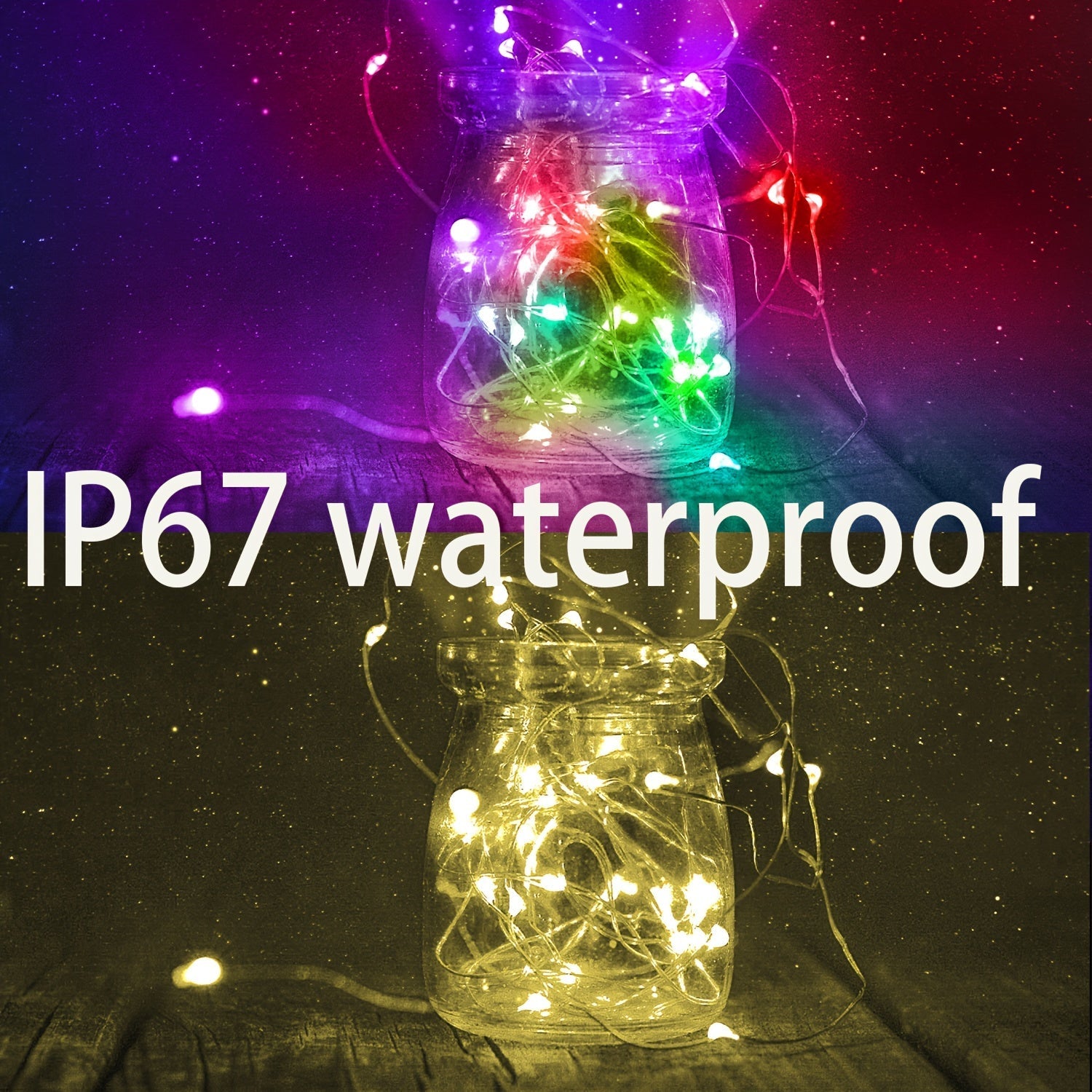Luces Navideñas Impermeables - 4.88/15.24/30.48/49.99 metros, Certificación con Control Remoto, Brillo Ajustable y Velocidad de Parpadeo para Dormitorio, Patio, Decoración de Césped y Ambiente Festivo, Luces de Cadena para Dormitorio