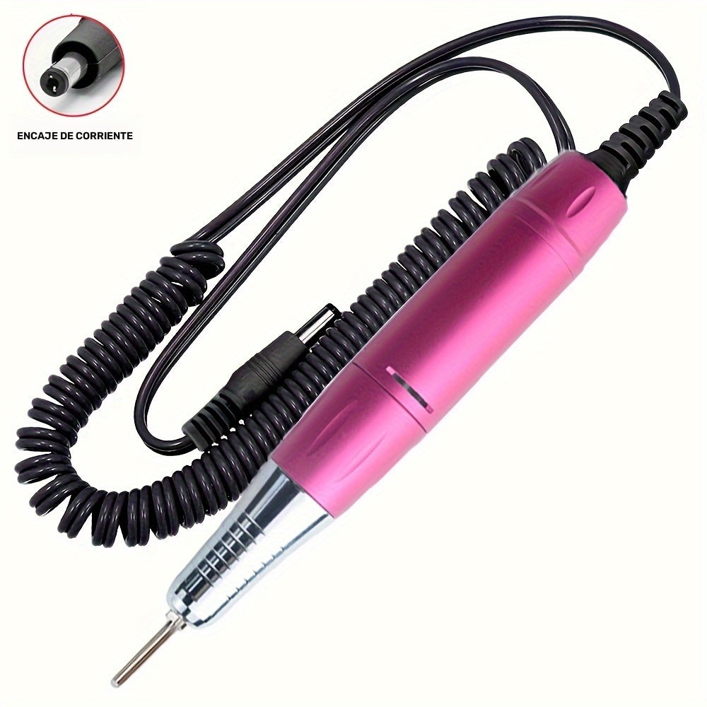 Mango de taladro eléctrico profesional para uñas, taladro de decoración de uñas de 35000RPM, pieza de mano, máquina de pulido, accesorio de taladro de manicura