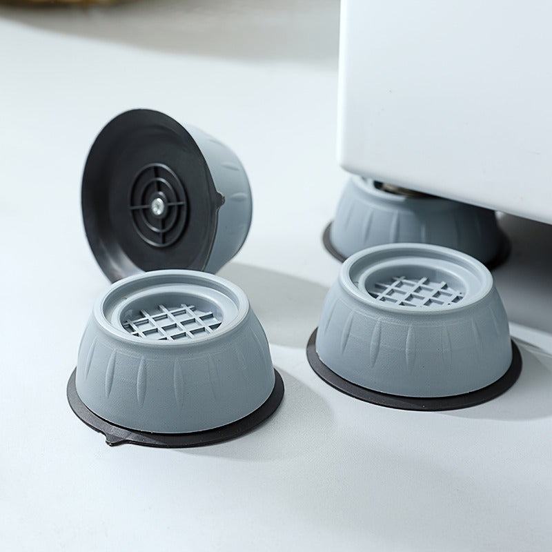 4 Piezas de Almohadillas Antivibración para Lavadora, Base Universal Aumento de Altura Antideslizante, Reductor de Ruido y Amortiguador para Refrigeradores y Otros Electrodomésticos