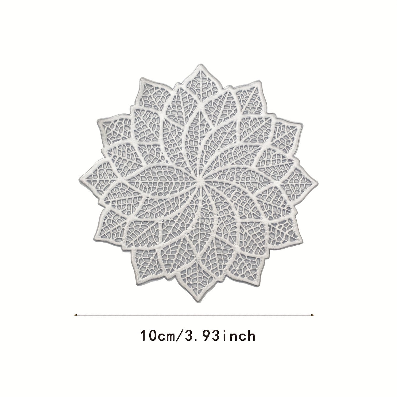 6pcs, Posavasos de Hoja del Árbol de la Riqueza, Tapete Aislante para Decoración de Mesa de Comedor en Casa