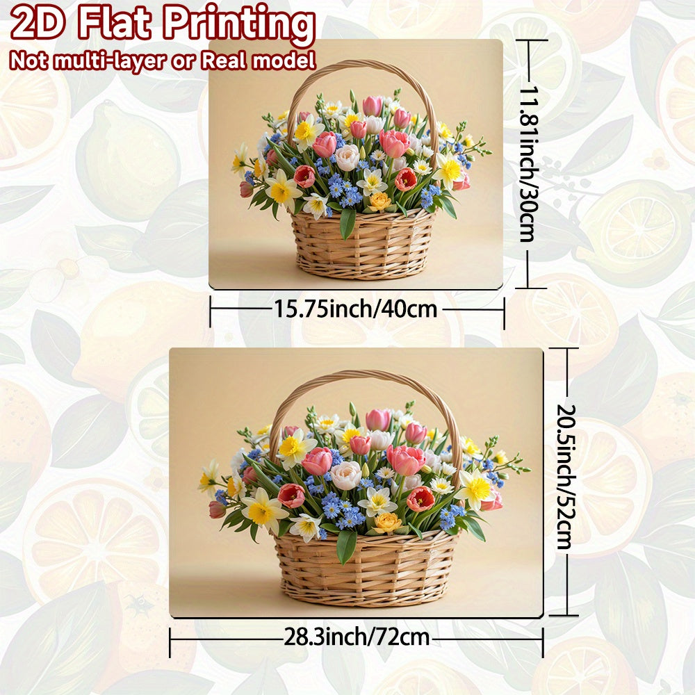 1pc Protector de Estufa Floral - Alfombrilla Antideslizante para Encimera, Cubierta Resistente al Calor y Fácil de Limpiar - Diseño Inspirado en la Naturaleza, Compatible con BEKO, Zanussi, Hotpoint e Indesit, Protección Decorativa para Cocina/Gas/Secado