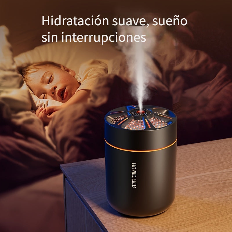 Humidificador Nano Silencioso y Difusor de Aromas - Alimentado por USB, Capacidad de 180ml para Coche, Dormitorio, Oficina - Sin Fragancia, Apto para Todo Tipo de Piel