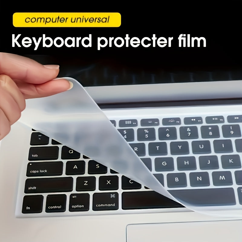 Película protectora de teclado ultradelgada para portátiles de 12-14 pulgadas, película protectora de silicona impermeable y antipolvo ultradelgada, película protectora ligera y flexible