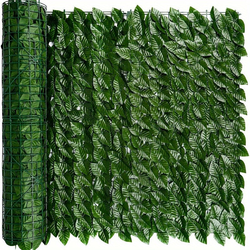 Valla de Privacidad Artificial Realista de Hiedra - Valla Colgante para Exterior/Interior, Hojas de Plástico Resistentes a los Rayos UV sin Mantenimiento, Decoración para Jardín, Patio, Balcón y Bodas, Follaje Denso para Privacidad y Adorno, Mejora del J