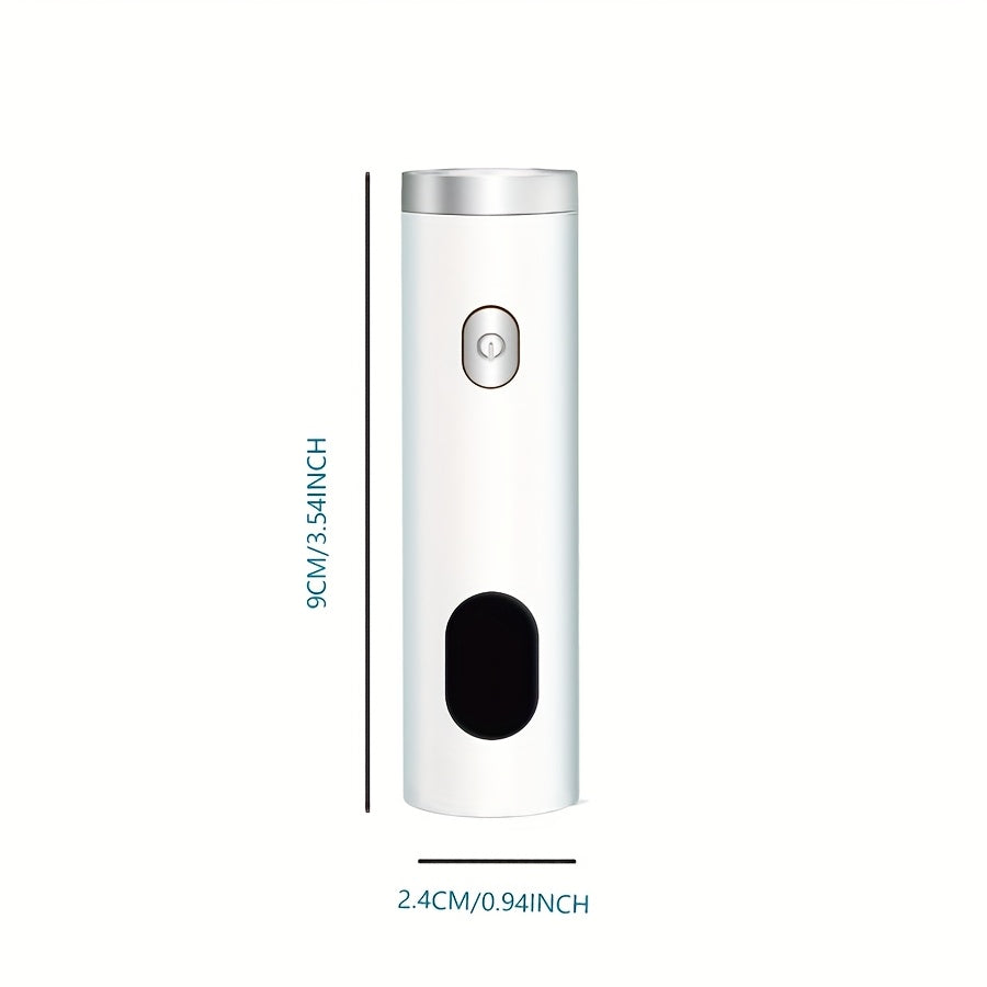 Linterna LED portátil para curado de uñas - con alimentación USB, luz azul rápida para esmalte en gel, sin olor, indicador digital, secadora compacta para uso doméstico y salón, diseño elegante (acero inoxidable/plástico), lámpara para uñas de gel, ilumi