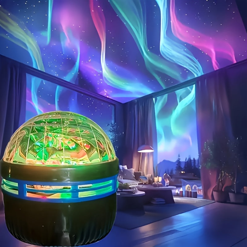Luz de proyección LED Aurora Boreal con control remoto RGB, alimentación USB, proyector de galaxia estrellada, luz nocturna para habitación, decoración para adultos, cine en casa, decoración para bodas, regalo de luz mágica, fiestas y decoración del hoga