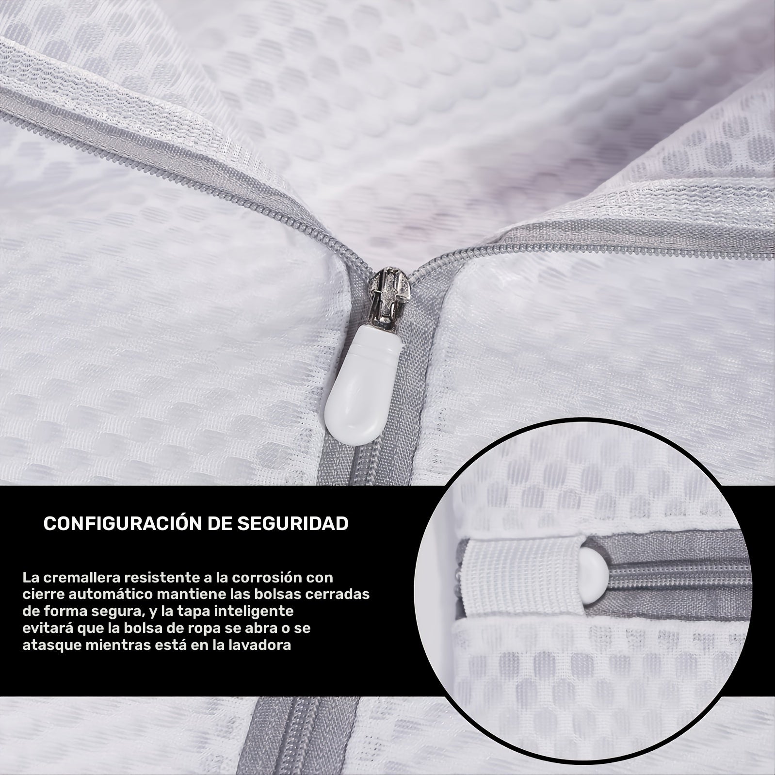 3 piezas de bolsas de malla tipo panal para ropa delicada, resistentes y reutilizables, bolsa de viaje para lencería, ropa, jeans, toallas y calcetines