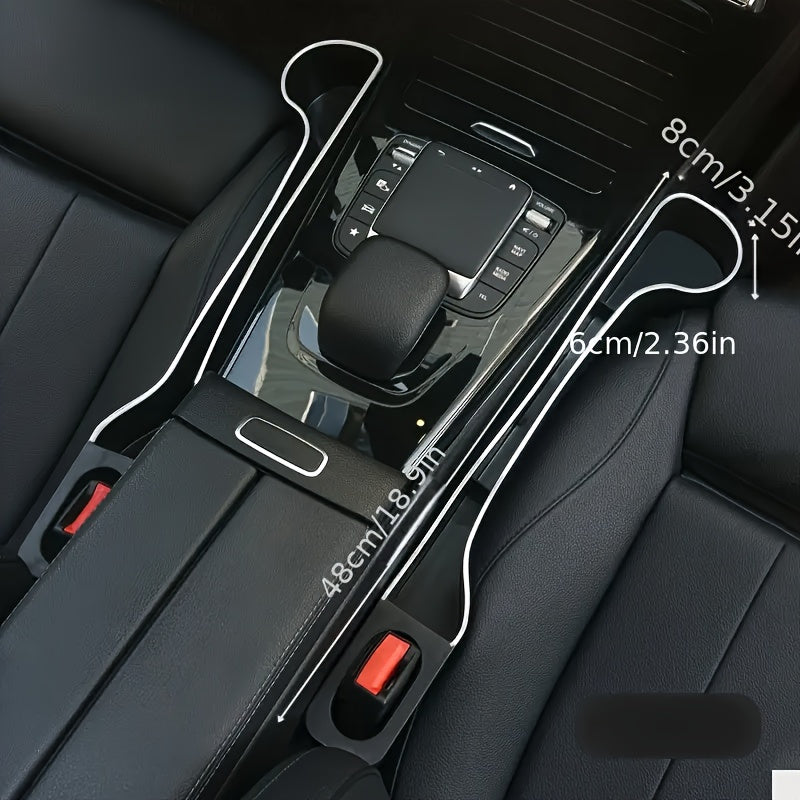 2 piezas de Portavasos Multifuncional para el Espacio entre los Asientos delantero y trasero del Coche - Caja organizadora multifuncional para coches, utilizada para organizar y almacenar accesorios interiores del automóvil, manteniendo un ambiente limpi