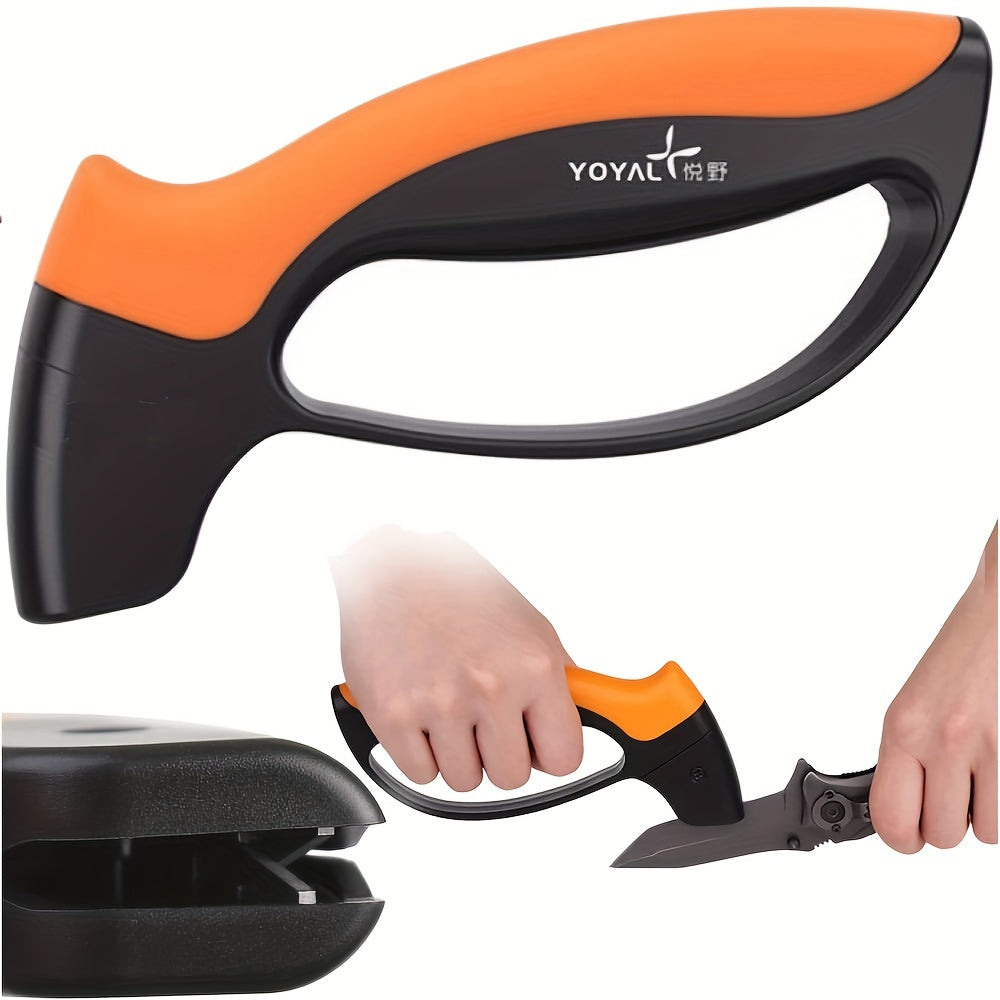 1Pza - Afilador de cuchillos, herramientas de jardín, hojas afiladas, para acampar al aire libre y usarlos en la cocina