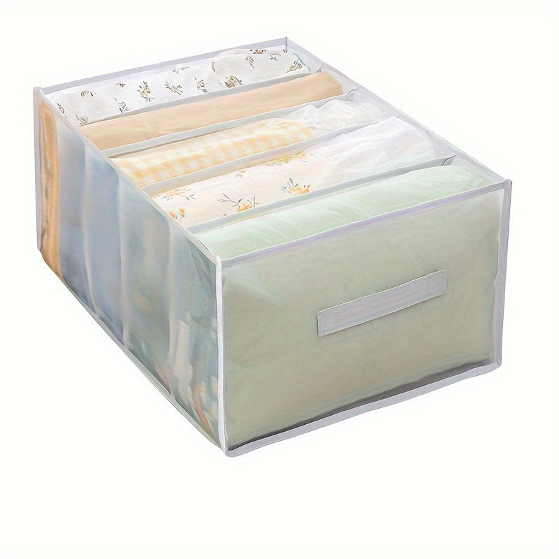 1 Unidad, Caja De Almacenamiento De Sábanas De Cama Y Cubierta De Edredón, Caja De Almacenamiento De Malla Plegable, Caja De Almacenamiento De Ropa, De Cajón, De Armario, Caja De Almacenamiento De Ropa