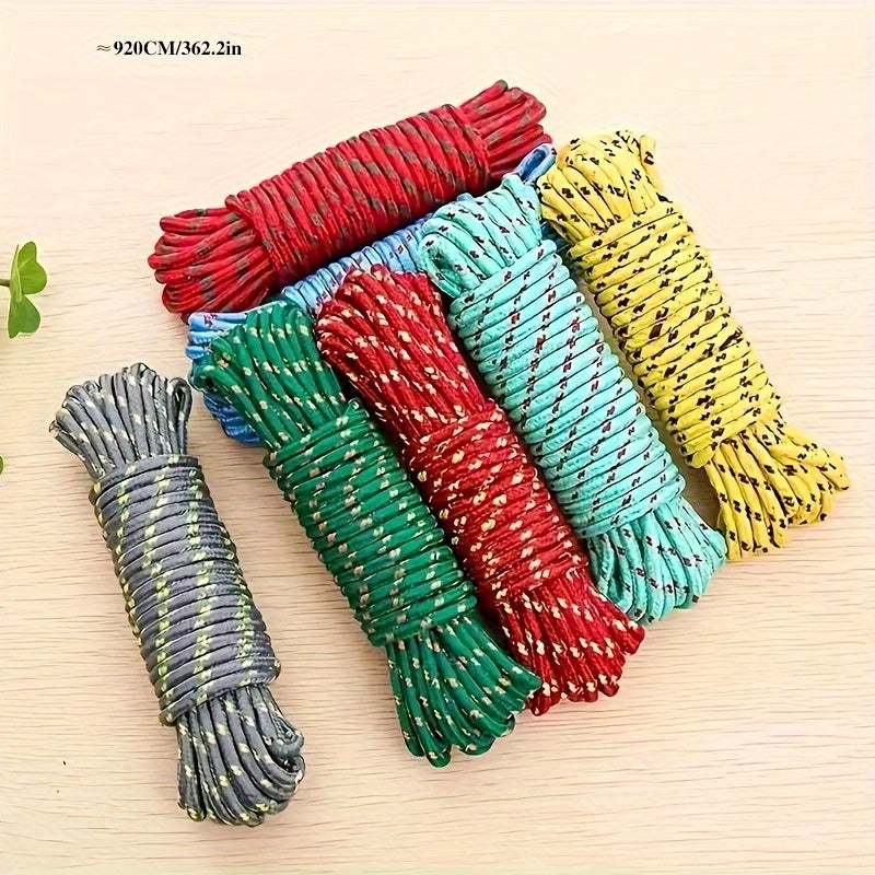 1 pieza de cuerda de nailon suave para tender ropa y edredones al aire libre, 5.0/10.0 metros, ideal para atar artículos