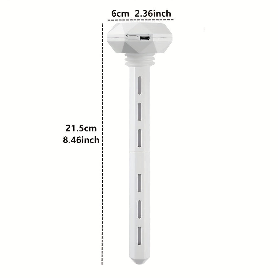 Humidificador mini USB para hogar, coche y oficina - Palillo de humectación diamante, regalo creativo, atomizador de perfume, niebla ultrasonica, amigable con dormitorios, material plástico, alimentado por USB, humidificador portátil | Estética moderna |