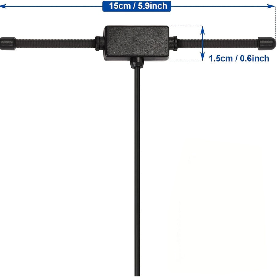 Antena de Montaje Adhesiva para Coche y Camión VHF UHF, Antena Dipolo Macho BNC Compatible con Radios Amateurs Ham para Vehículos, Compatibles con Uniden Bearcat Whistler Shack