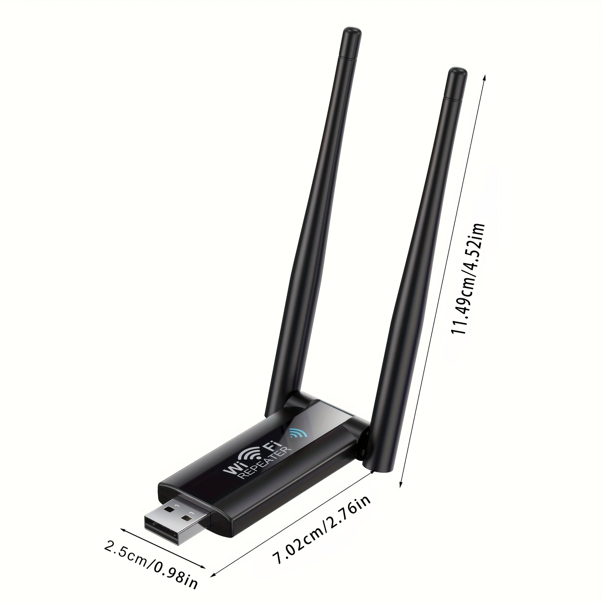 Repetidor Wi-Fi USB: Amplía la señal de tu red con una velocidad de 300 Mbps - Plug and Play