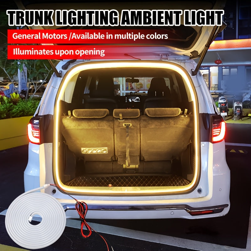 Luz LED automática con sensor para maletero, decoración interior de autos modelo escaneo ambiental