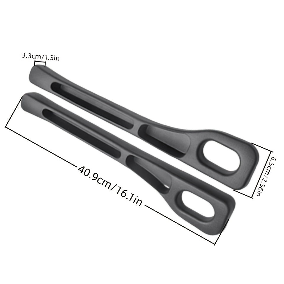 Conjunto de 2 piezas de rellenos para huecos de asientos de coche. Rellenos de espuma suave multifuncionales para huecos laterales de asientos con funciones de almacenamiento y gancho. Tapones de huecos 3 en 1 universales para coches, SUV y camiones para