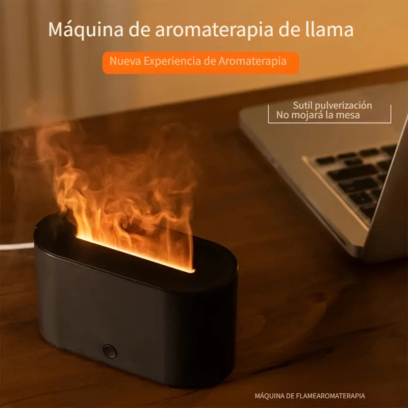 1 pza., Máquina de aromaterapia con llama USB colorida, luz de ambiente de gradiente colorido, humidificador de aceite esencial de aromaterapia silencioso para el hogar, oficina, hotel, habitación con aire acondicionado, batería no incluida, uso con alim