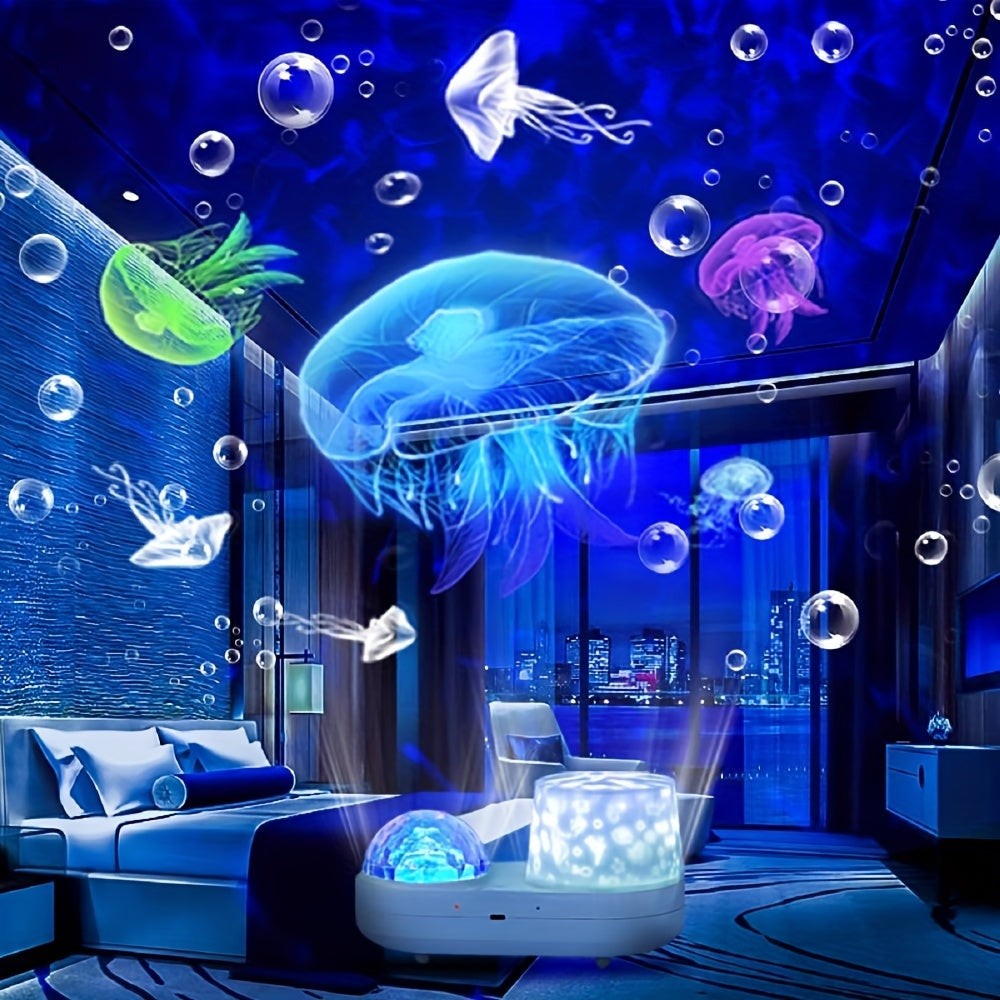 Proyector de Luz Nocturna Estrella LED Océano de Estrellas - Juguete para Niñas y Niños de 3-12 Años, Regalo Ideal para Cumpleaños Navidad, Decoración de Dormitorio Azul, Mejor para Navidad