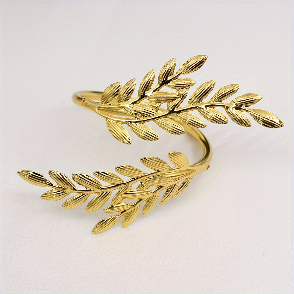 6 Piezas, Anillo De Servilleta Con Forma De Trigo, Decoraciones De Bodas, Ceremonias, Hebillas De Anillos De Servilleta Para Decoraciones De Mesa, Bodas, Cenas, Decoración De Fiestas