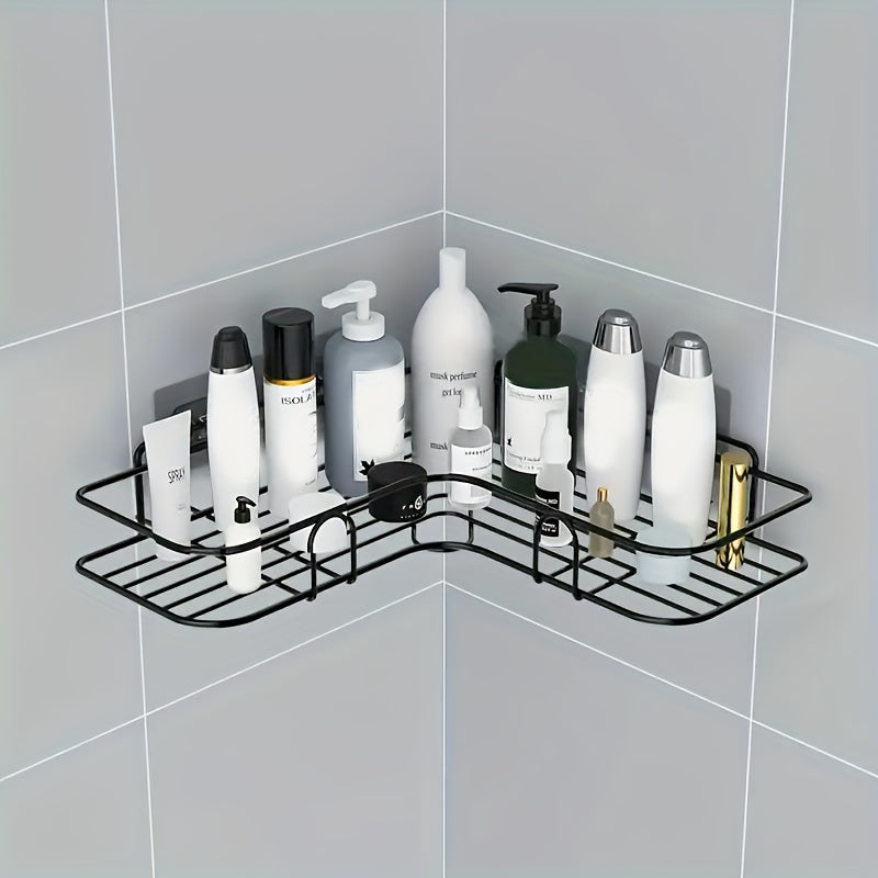 Estantería de Baño Colgante que Ahorra Espacio, Estante de Almacenamiento Colgante de Metal Duradero para Diversos Tipos de Habitaciones, Instalación Fácil, No Requiere Taladrar, Organizador Multipropósito, Organizadores y Almacenamiento de Baño
