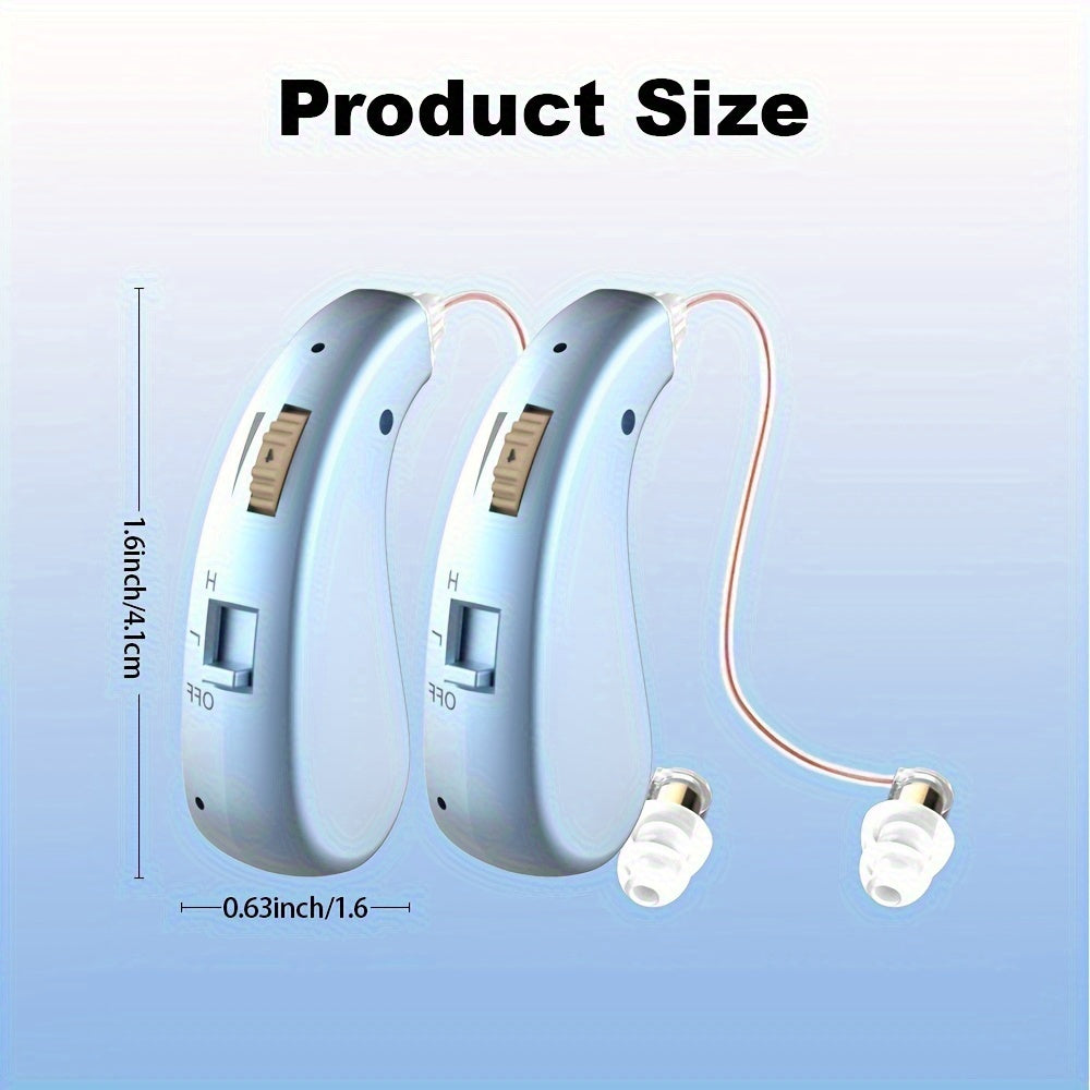 Auriculares de amplificación de sonido personal RIKYA con batería de litio recargable por USB, ajuste cómodo y control de volumen, diseño moderno para enseñanza, conferencias, viajes - Mejora de la voz, equipo de audio de conferencias, diseño elegante de