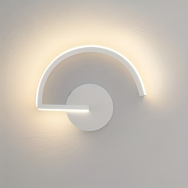 1 pieza de luz de pared LED moderna, elegante y minimalista, diseño único de hongo, perfecta para cabecera de dormitorio, sala de estar, pasillo, iluminación de fondo de pared.