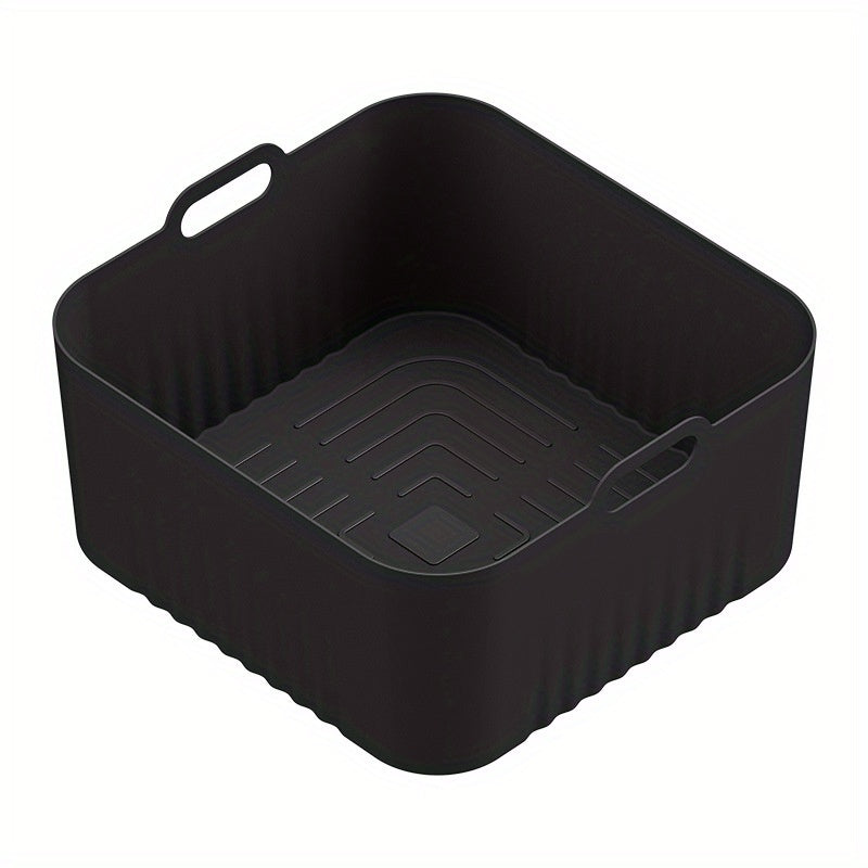 1pc Línea de aire reutilizable no adherente de silicona para freidora - 17,78 cm cuadrado, HD9200 HD9255, seguro para horno y microondas, fácil de limpiar, ideal para cocción saludable, asado, tostado - Accesorio de cocina versátil, accesorios para freid