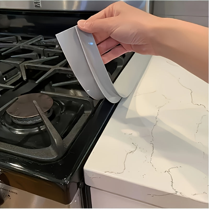 Relleno de Silicona Resistente al Calor para Encimeras de Estufas - Fácil de Cortar, Apto para Lavavajillas, Impermeable y Antimanchas, Amigable con la Cocina, Máx. 320°C, Diseño Suave para Colocar en Estufas de Gas e Inducción, Protectores de Tejedoras