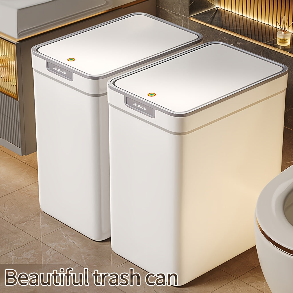 Cubo de Basura Joybos de Gran Capacidad con Tapa - Presión y Sellado, Bloqueo de Olores, Montaje en Pared o Independiente para Cocina y Baño, Esenciales para el Hogar, Suministros de Limpieza