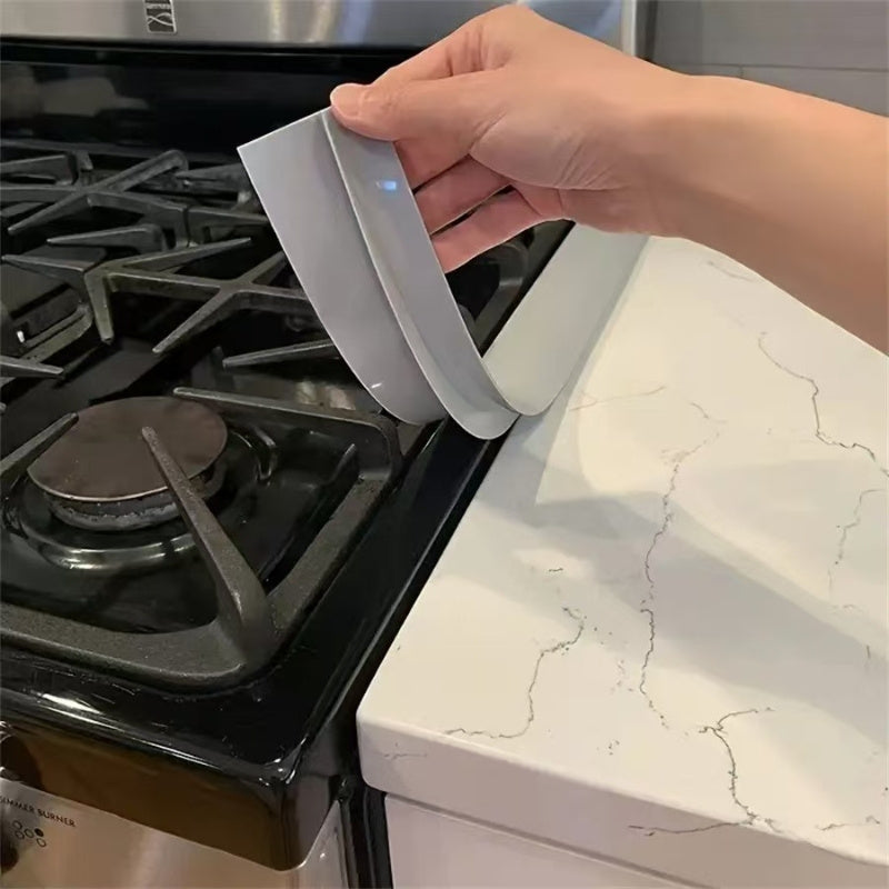 Bloqueador de grietas de cocina integrada, relleno de grietas de encimera de cocina, cubierta de grietas de estufa integrada, tiras de presión de agua, bloqueador de grietas especializado para estufas integradas.