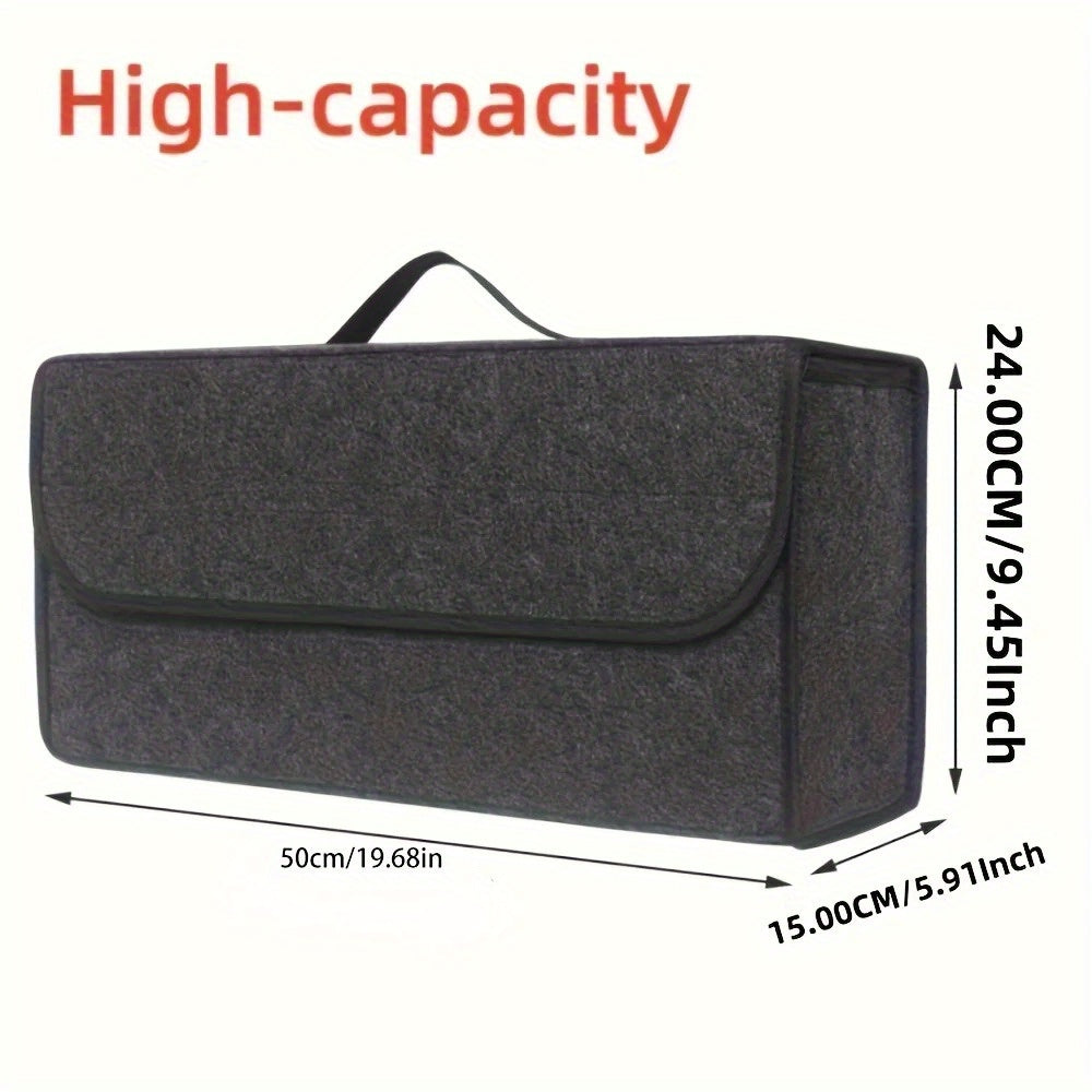 Organizador de almacenamiento de fieltro antideslizante gris para equipaje, herramientas y accesorios - Caja de fieltro suave con múltiples compartimentos para organización versátil, organizador de esenciales de viaje | Estilo neutral | Organizador durad