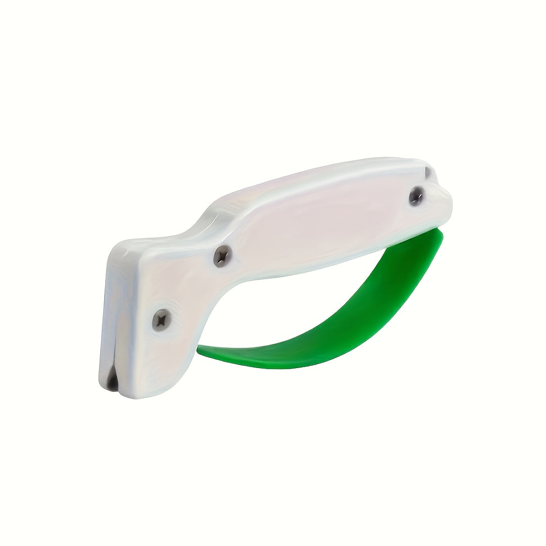 1 pieza de afilador de cuchillos de acero tungsteno de PVC - Herramienta de afilado manual para cuchillos de bolsillo, cuchillas dentadas, hachas y sables - Restaura y reparo cuchillos de cocina, kit de afilado de cuchillos, afilador de cuchillos de bols