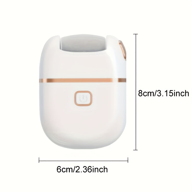 Pulidora eléctrica recargable FEIYBA - Carga USB, 3 cabezales de molienda reemplazables, pulido grueso para piezas secas y agrietadas de color beige claro, portátil y fácil de usar, alimentada por batería de litio, regalo ideal para el Día del Padre y el