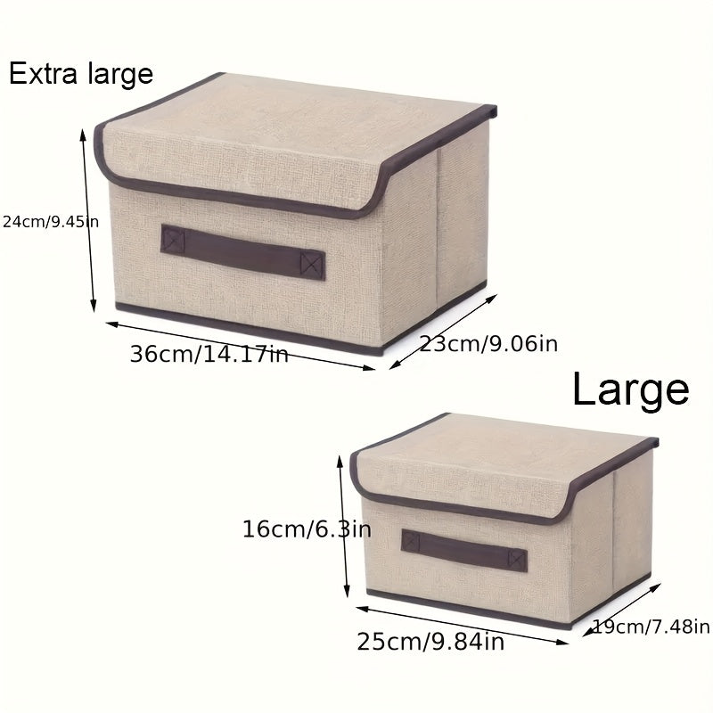 Caja de Almacenamiento Plegable de Gran Capacidad - A Prueba de Polvo, Organizador Multifuncional para Ropa y Mantas, Perfecto para el Dormitorio y Esenciales del Hogar, Organizador de Escritorio y Cajón para Almacenamiento en Casa