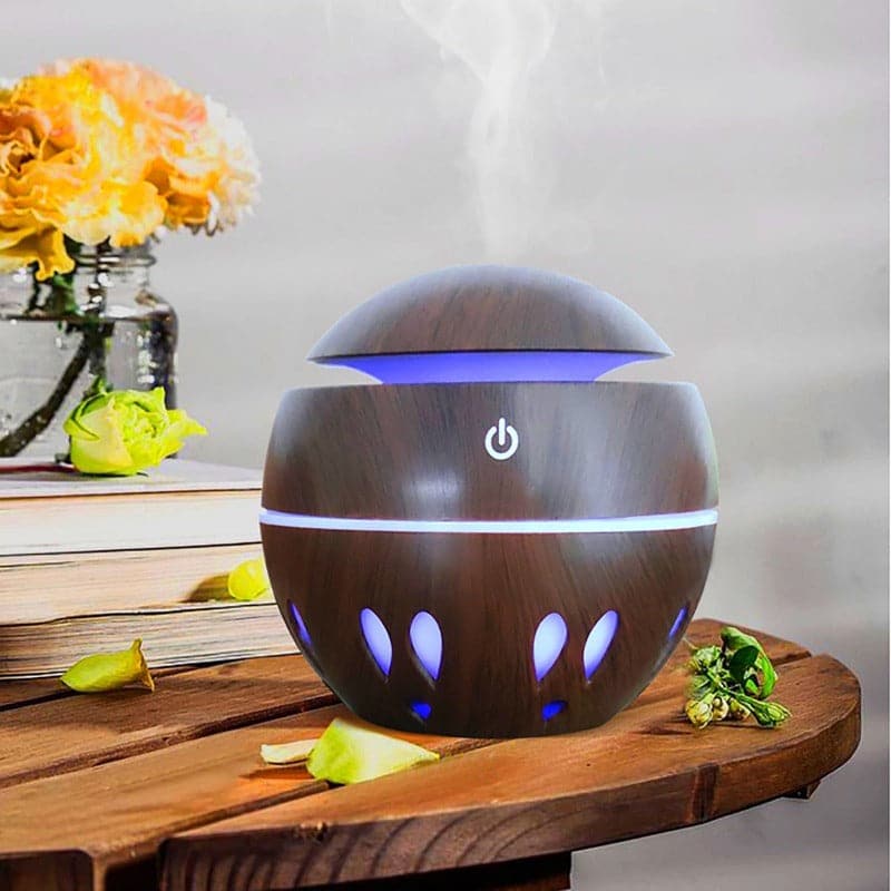 Humidificador Difusor De Aire Aroma Luz 7 Colores