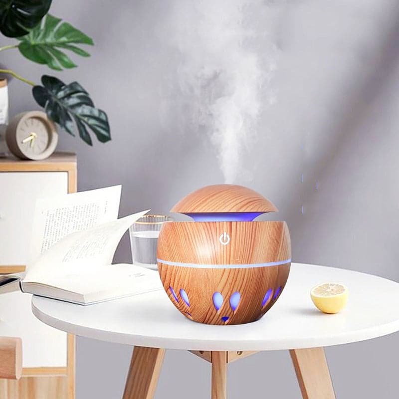 Humidificador Difusor De Aire Aroma Luz 7 Colores