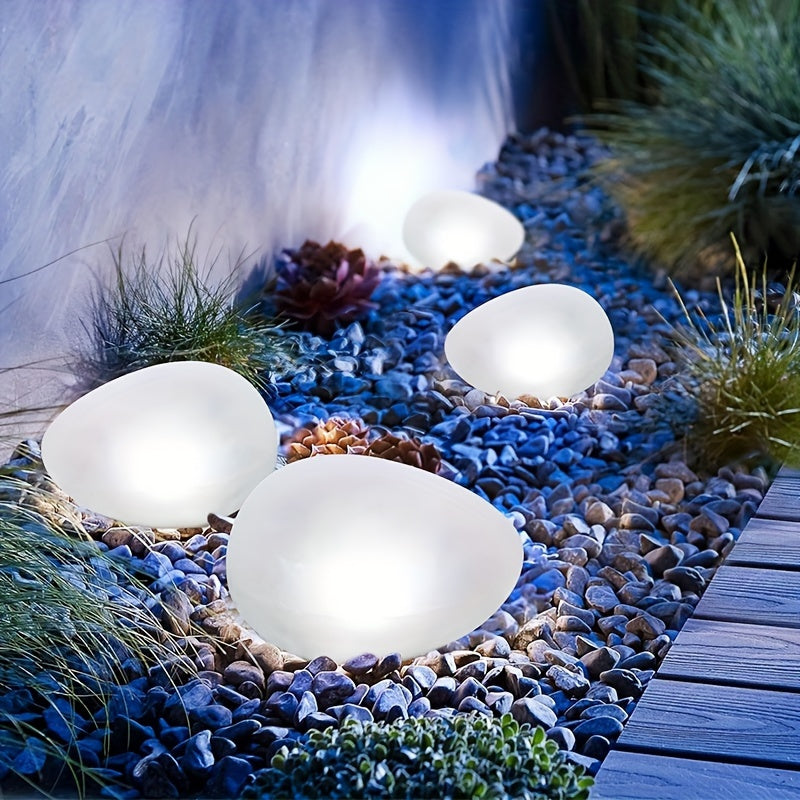 1 ud., luz solar para camino de guijarros, luz LED exterior, luz decorativa para jardín y césped, luz solar subterránea, vidrio esmerilado blanco, luz decorativa inalámbrica, decoración solar para patio, pasillo y piscina