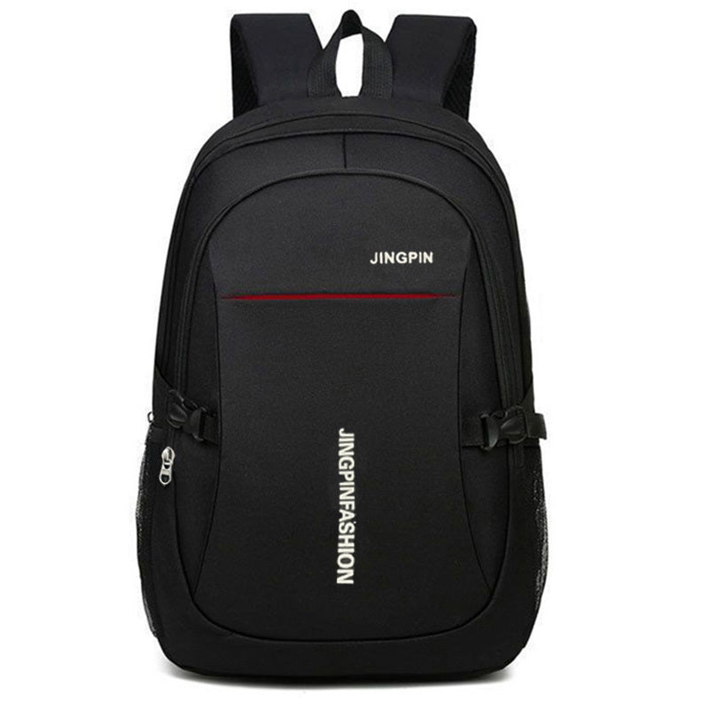 Mochila unisex de nailon - Ligera, correas ajustables, múltiples compartimentos, base y parte superior reforzadas, cierre de cremallera, color negro, bolso casual de viaje y computadora para hombres y mujeres, mochila para viajar con cierre seguro
